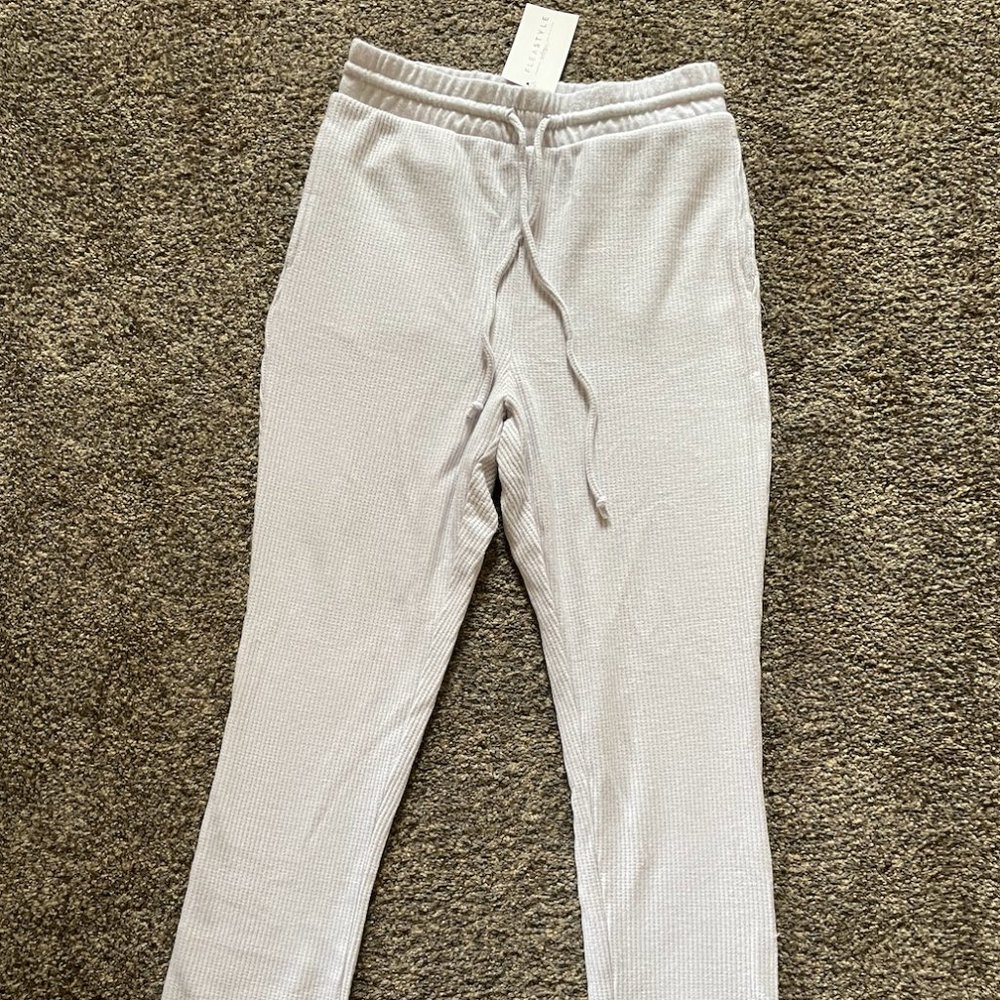 Double zero mystical small medium purple gray pajama lounge pants joggers